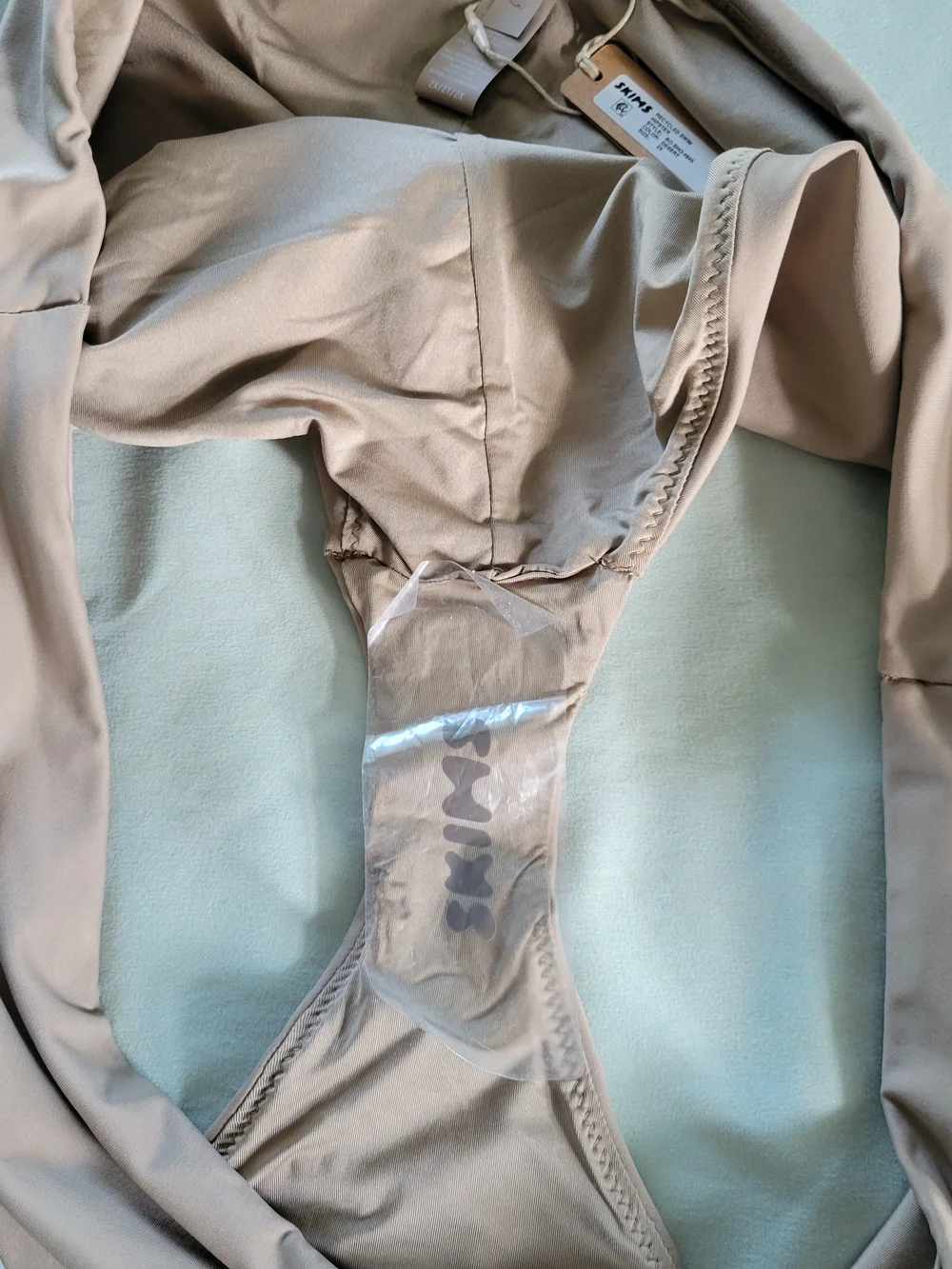 SKIMS Women's Hipster Swim Bottons Desert Tan Size 2X New With Tags